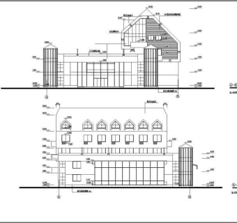 某风景区四层框架结构综合办公楼建筑设计施工图