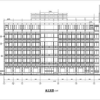 某工商局六层框剪结构办公楼建筑设计施工图