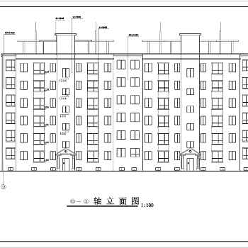 某小区六层框架结构住宅楼建筑设计建施图