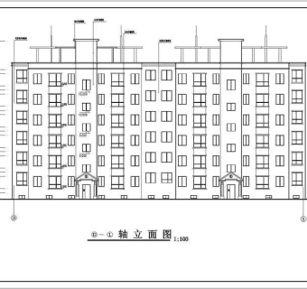 某小区六层框架结构住宅楼建筑设计建施图