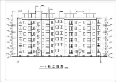 某小区六层框架结构住宅楼建筑设计建施图