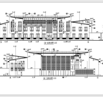 某派出所多层框架结构办公楼建筑设计施工图3D模型