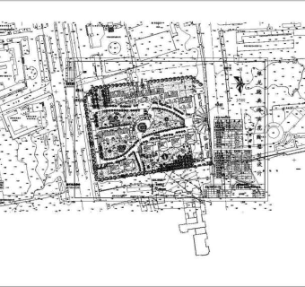 某住宅楼小区规划总平面设计图