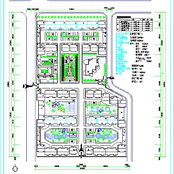 小区规划总平面CAD图