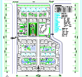 小区规划总平面CAD图