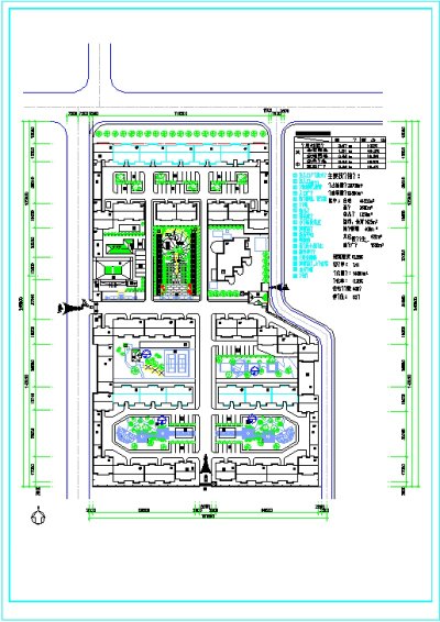 小区规划总平面CAD图