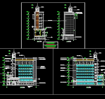 某办公楼立面图