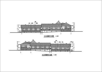 生态乐园多层办公楼建筑设计图