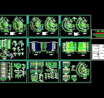 全套办公楼建筑图
