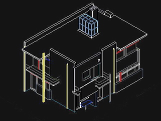 施罗德住宅CAD图纸及模型