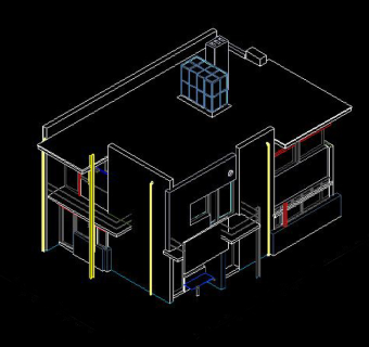 施罗德住宅CAD图纸及模型
