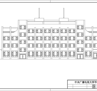 某地4层框架结构办公楼建筑设计方案图