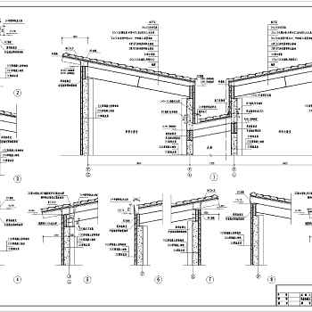 黄永玉博物馆建筑墙身设计cad施工图