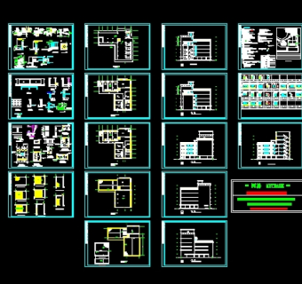 全套办公楼建筑施工图