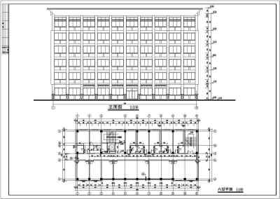 某六层小型办公楼建筑、结构施工图