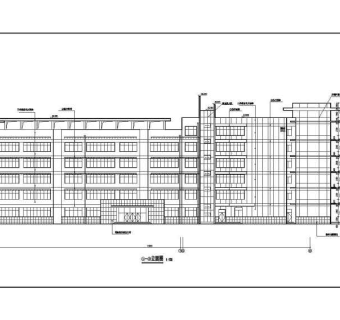某地六层砖混结构街道办办公楼建筑设计施工图
