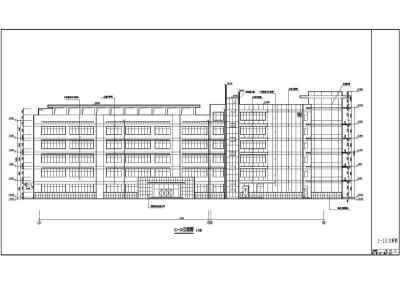 某地六层砖混结构街道办办公楼建筑设计施工图