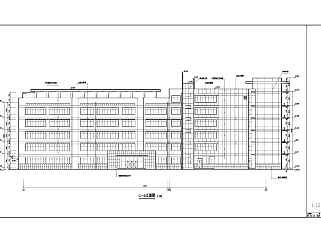 某地六层砖混结构街道办办公楼建筑设计施工图