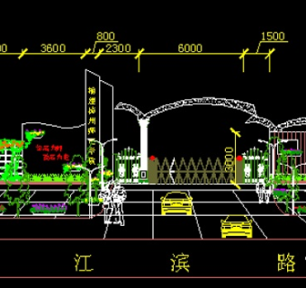 大门设计CAD图3D模型