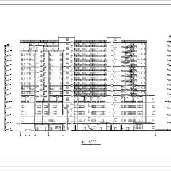 高层豪华型商住楼建筑设计CAD全套施工图