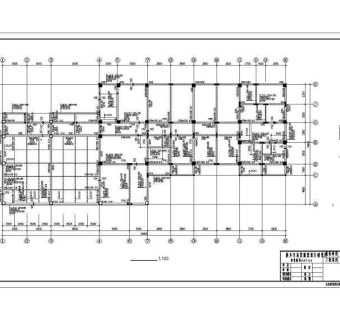 某驾校三层办公楼结构设计施工图纸