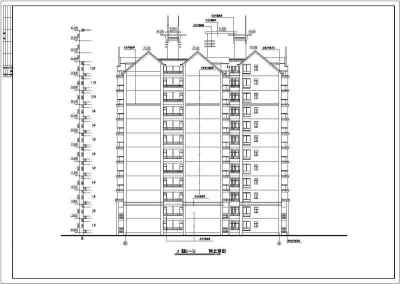 某小高层住宅楼建筑设计cad全套施工图