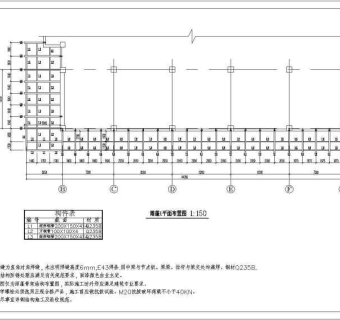 某大商场钢结构玻璃雨蓬结构设计施工图3D模型