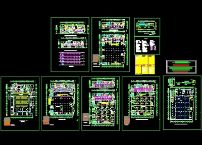 商场空调通风防排烟设计3D模型