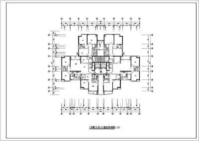 某高层住宅及小区建模设计cad施工图纸