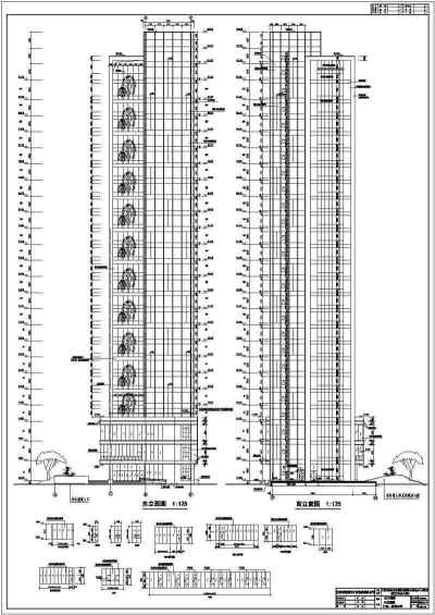 江阴某地二十四层办公楼建筑设计方案图