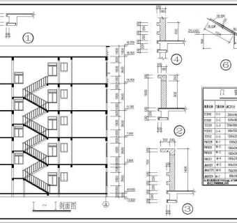 某旧村改造住宅楼结构建筑设计CAD施工图