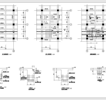 某广场商场增设扶梯加固设计施工图