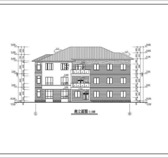 某三层砖混结构办公楼结构设计施工图
