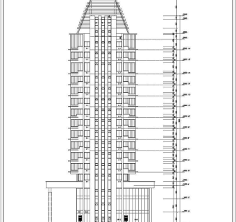 某16层框剪结构办公楼建筑设计方案