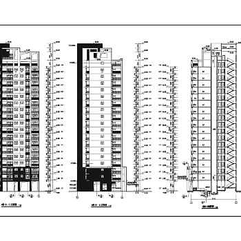 某地18层框架结构住宅楼建筑设计施工图