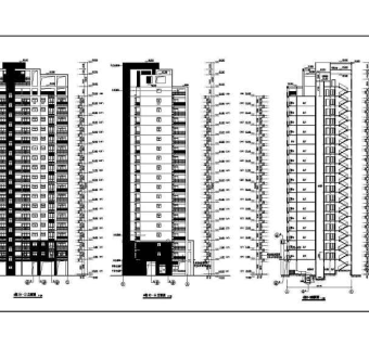某地18层框架结构住宅楼建筑设计施工图