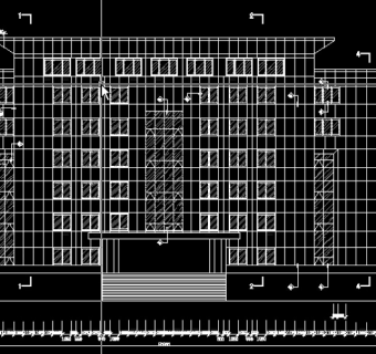 一套完整的办公楼幕墙图纸