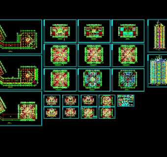 某高层住宅楼建筑设计cad整套施工图