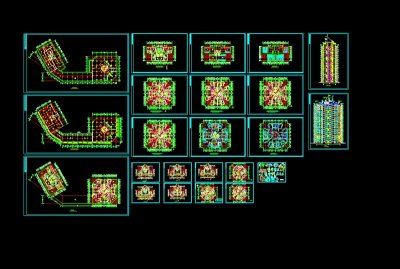 某高层住宅楼建筑设计cad整套施工图