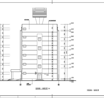 某地五层办公楼结构设计施工图（含建筑设计）