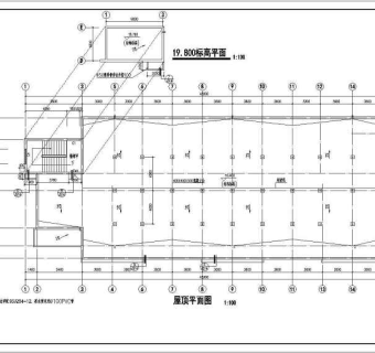 5层宿舍楼建筑设计平立剖面cad施工图纸