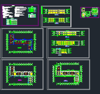 某市中心重点小学多层教学楼建筑施工图纸