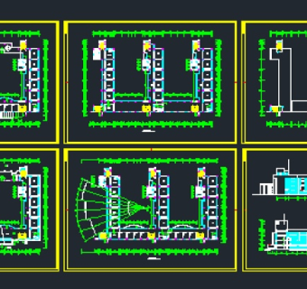 某市中心第一小学教学楼建筑施工图纸