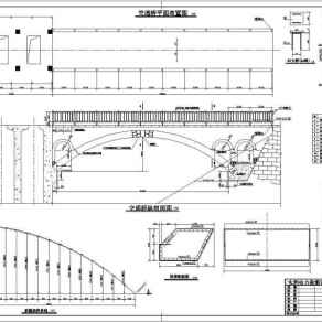 某水库除险加固工程结构布置施工图