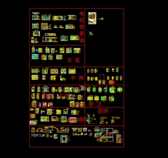 CAD立面模型集.dwg