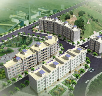 多层住宅楼A B C D施工图带效果图带3D模型