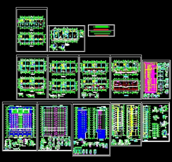 某高层写字楼建筑施工图3D模型