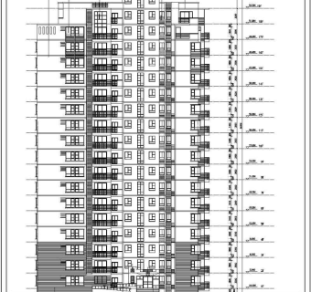 某高层全套建筑施工图3D模型