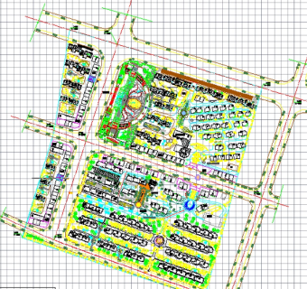 小区建筑规划平面图3D模型