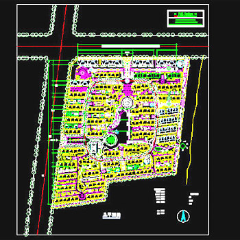 小区建筑规划图纸3D模型